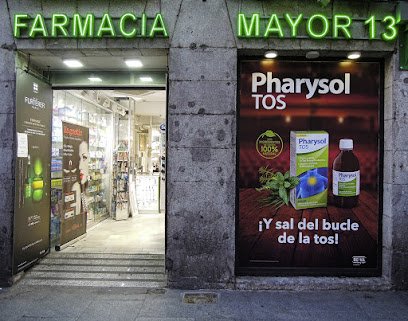 Farmacia FARMACIA MAYOR 13 en Madrid