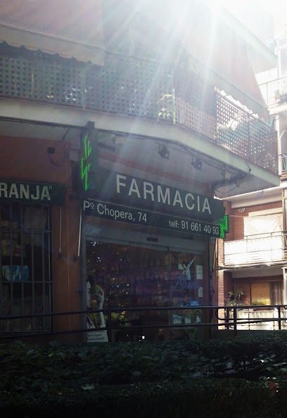 Farmacia Farmacia Chopera 74 Lcda. Elena Ruiz Saldana. Parafarmacia en Alcobendas en Alcobendas