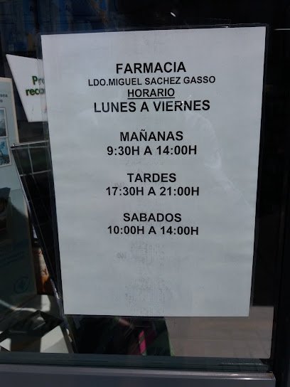 Farmacia Farmacia Miguel Sanchez Gasso en Fuente Palmera